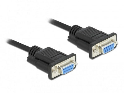 Delock Serie Cable RS-232 D-sub 9 Female a Female - 1M — image 1