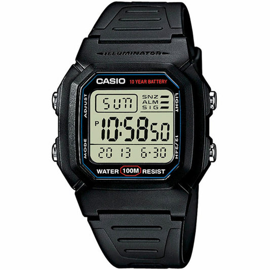 Casio Men's Watch Casio Bruni Basics-Clear W-800H-1Aves Alarm Stopwatch Alarm Clock