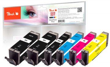 Peach 0F320134 Ink Compatible Canon PGI-570/CLI-571 Mult-pack-plus Black Cyan Magenta Yellow 6 Pieces