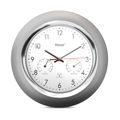 Mebus 19454 Watch Wall Watch Wall Digital Alrededor Silver White — image 1