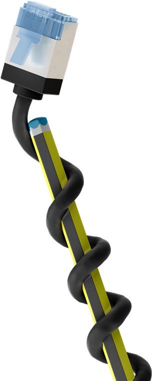 Goobay Cable CAT.6A Ultraflexible Slim U/FTP Black 2 Metres Clavijas Extracortas 74319 — image 1