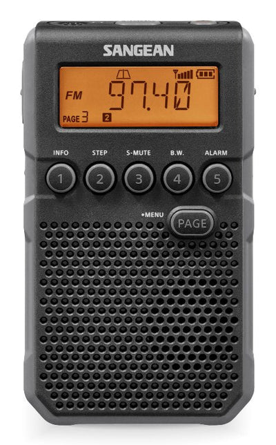 Sangean DT-800 Black Radio Digital Bolsillo Am Fm With Rds Screen LCD Battery Rechargeable — image 1