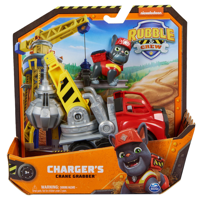 Spin Master Rubble & Crew - Vehículo Construcción Grúa With Figure Charger Vehículo Toy 6066539
