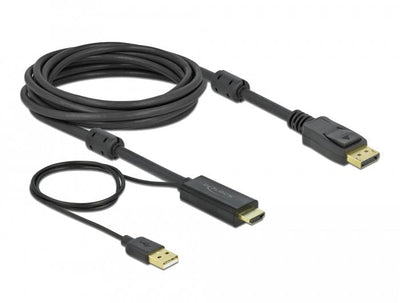 HDMI Zu DisplayPort Cable 4K 30 HZ 5M — image 1