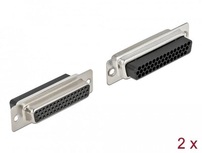 Delock D-sub HD Plug Crimpado 44 Clavijas, Metal 2 Pieces — image 1