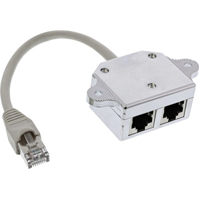 Inline ISDN Port Doubler 1x RJ45 Male a 2x RJ45 Female With Cable — image 1