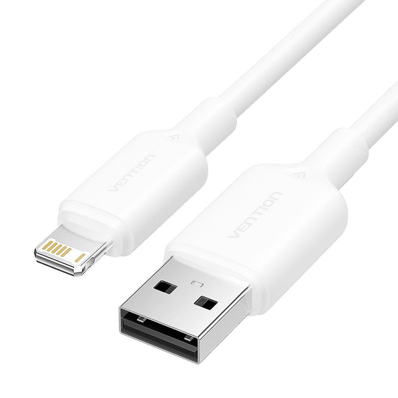 Vention USB Cable 2.0 Lightning Lamwf USB Male Lightning Male 480Mbps 1M White