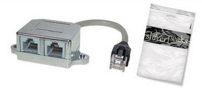 Shiverpeaks ?AT5E RJ45-2x RJ45 Network Cable Black Silver 0,1M — image 1