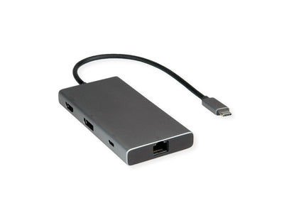 USB Type-c Estación Acoplamiento HDMI + DP 4K60 3X US3.2GEN1 1X C + 2X a 1X Pd 1x RJ45 — image 1