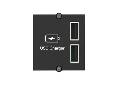 Bachmann USB a 15W Doppelcharger, 2X Type a 5V 2,4A GST18, Black 0,2M — image 1