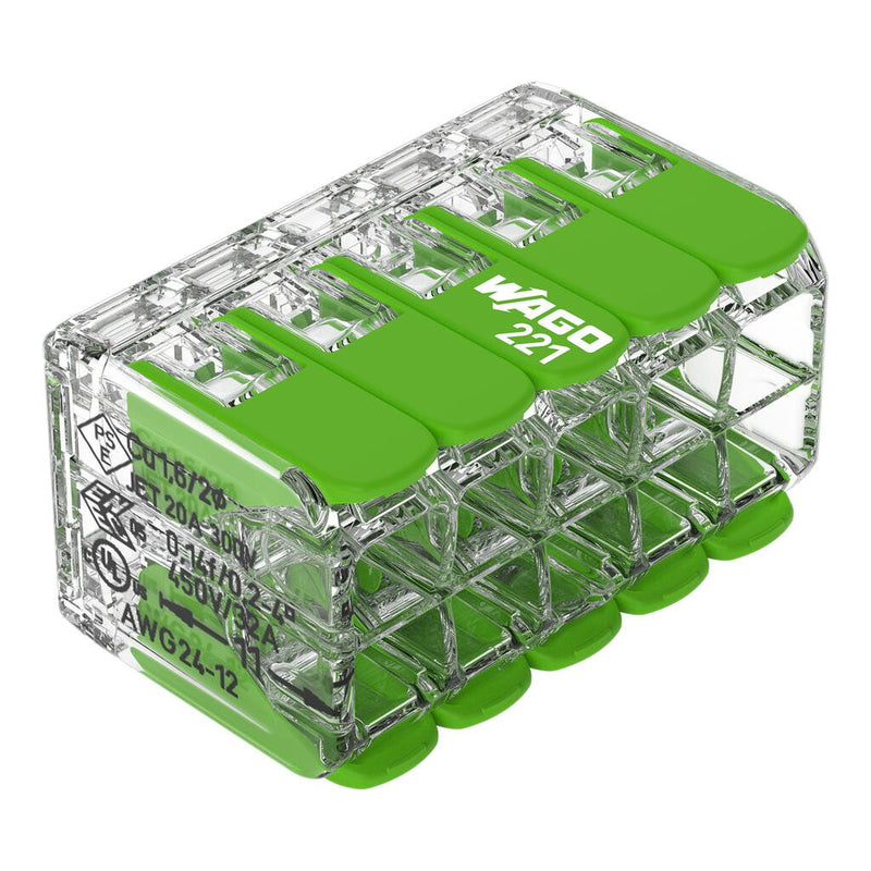 Wago Serie 221 - 10*4MM (15 Units Green Range