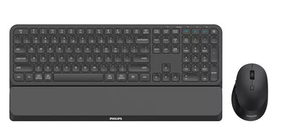 Philips Keyboard English + Mouse 6000 Series SPT6607B/00 RF Wireless + Bluetooth Ee. Uu. Black — image 1