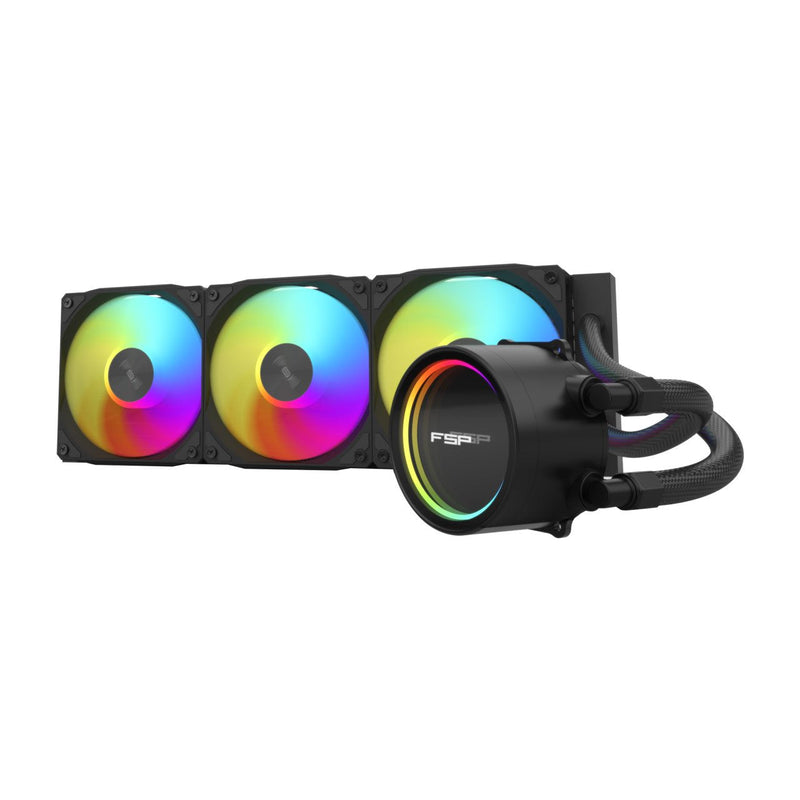 Refrigeración Líquida CPU Fsp Wak AE36 B 360MM LGA:1851 AMD:AM5 ARGB All-in-one Black Retail