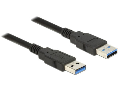 Delock 85061 USB Cable 1,5M 3.2 Gen 1 (3.1 Gen 1) USB a Black — image 1