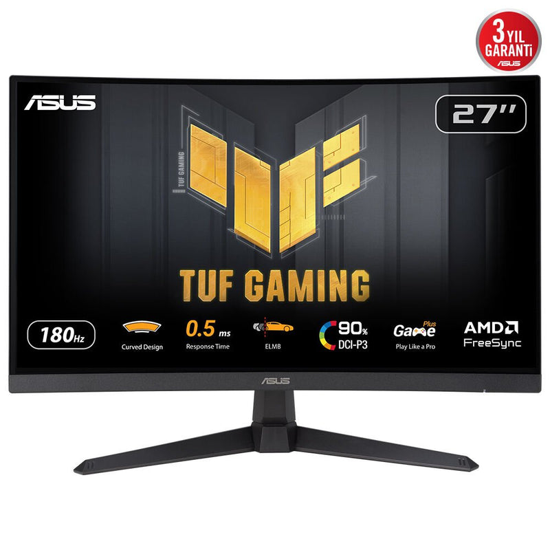 ASUS Tuf Gaming VG27WQ3B 27 Fast VA Wled QHD Curved 1500R 16:9 180HZ 300CD M2 0.5MS 2x HDMI DP 2X2W Altavoces