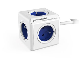 Allocacoc Powercube Extended Type And Base Múltiple 1,5M 5 Salidas AC Indoor Blue — image 1