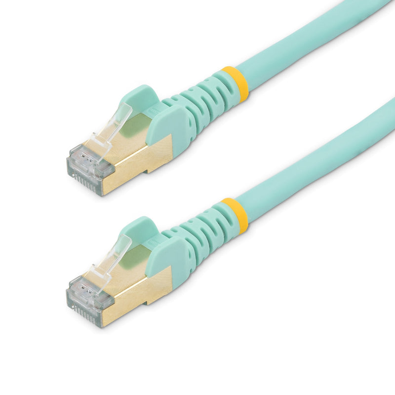 StarTech.com Cable 10M Network Ethernet CAT.6A Aqua Con Connectors RJ45 Sin Enganches STP Con Alambre Co