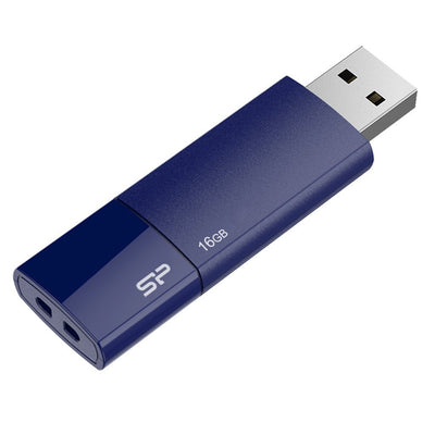 USB Flash Drive Silicone Power 16GB USB 2.0 Cob U05 Blue — image 1