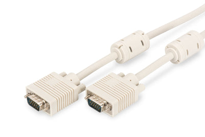 Assmann Electronic AK-310103-018- And Cable VGA 1,8M VGA (d-sub) Beige, Níquel — image 1