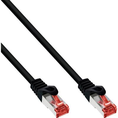 Inline Network Cable S/FTP Pimf CAT.6 250MHZ Cobre Libre Halógenos Black 0.5M — image 1