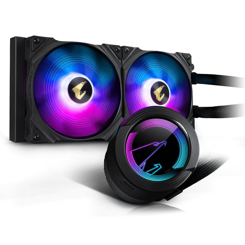 Gigabyte Aorus Waterforce 280LIQUID CPU Cooler With ARGB Display
