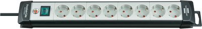 Brennenstuhl 1951580100 Base Múltiple 3M 8 Salidas AC Black Grey — image 1