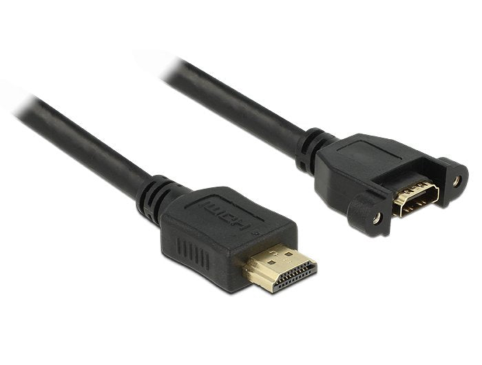 Delock HDMI Cable -a Male Hdmi-a Female Installation 1M