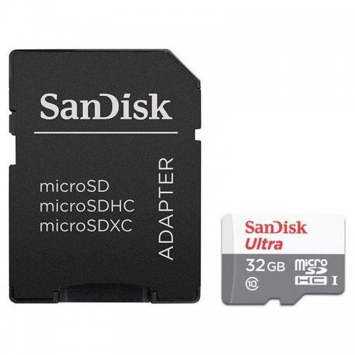 SanDisk 32GB Ultra Microsdhc + SD Adapter 100MB/S Class 10 Uhs-i SanDisk 32GB Ultra Microsdhc + SD Adapter 100