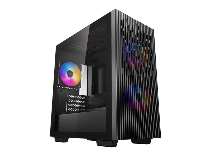 Deepcool PC Case Matrexx 40 3F LED Black Glass Tempered/3 VEN.120MM Leds Molex DP-MATX-MATREXX40-3FS