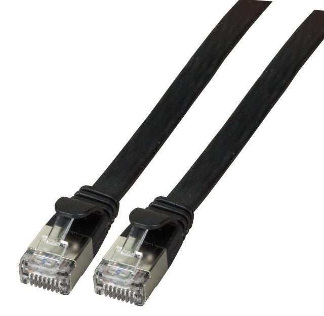 Efb RJ45 Network Cable CAT.6A U FTP Tpe 4MM Ultraflex Black 2M
