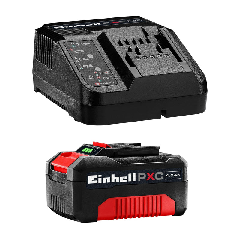 Einhell Kit Inicio Power-x-change 18VOLT 4AH, Charger Black/Red Battery + Charger