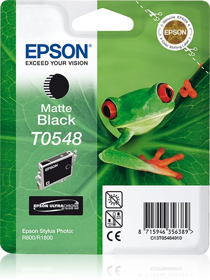 Epson Genuine Ink T0548 Stylus Photo R-800/1800 Black Mate