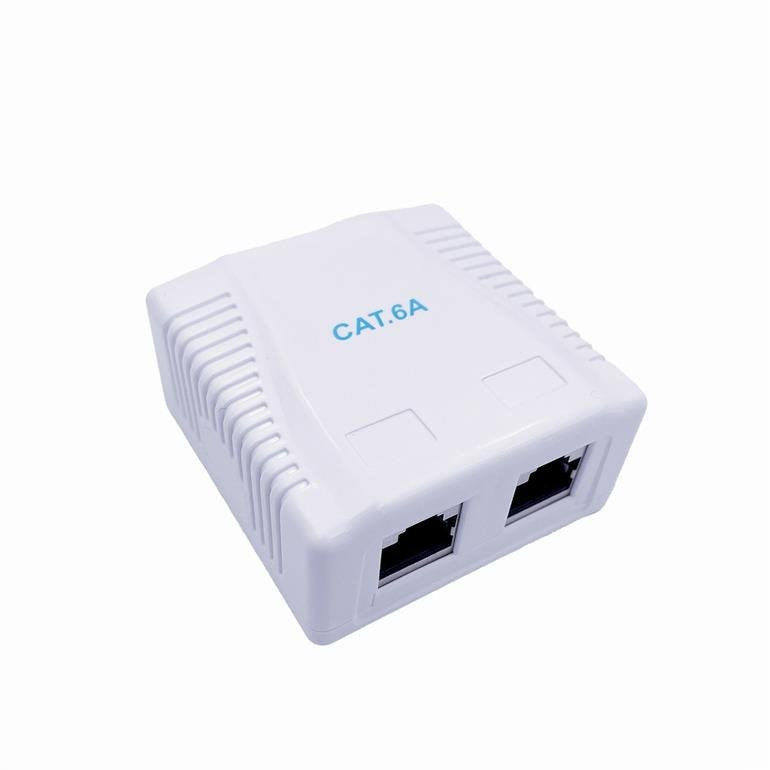 Gembird CAT.6A FTP 2-PORT Surface Mount Box