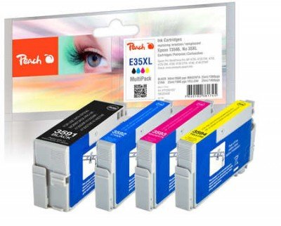 Peach PI200-637 Ink Black Cyan Magenta Yellow 4 Pieces — image 1