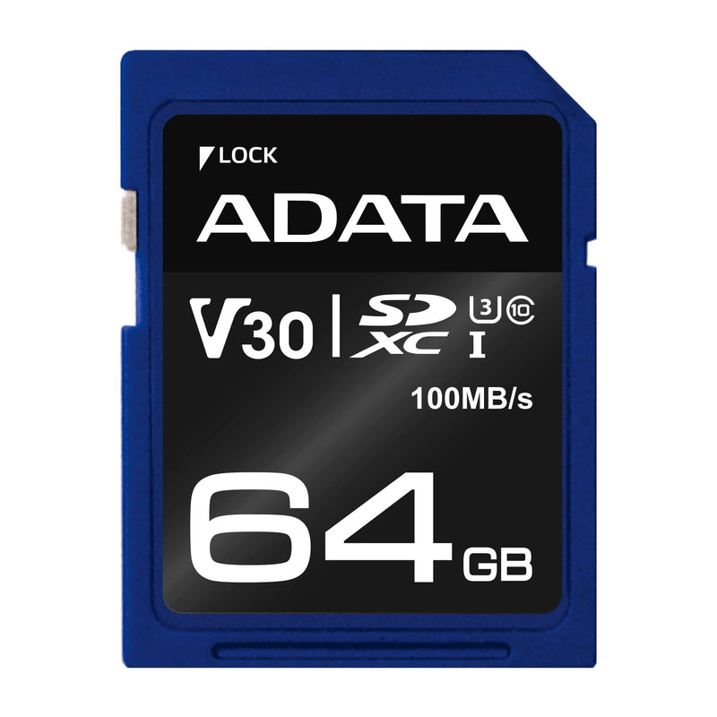 ADATA ASDX64GUI3V30S-R Memory Flash 64GB Sdxc Clase 10 Uhs-i
