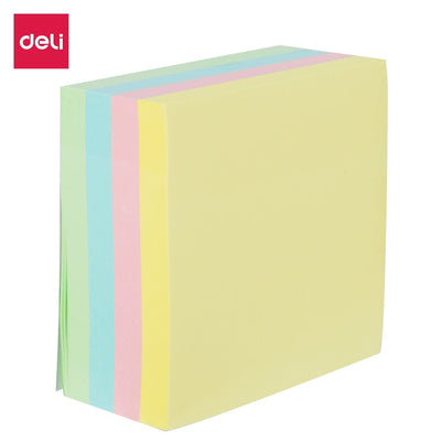 Deli Bucket Notas Adhesivas 4X100H 76X76MM Colours Surtidos Pastel — image 1