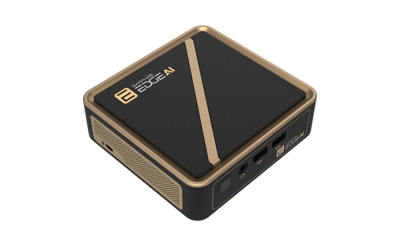 Sapphire Edge Ai 370, Barebone Black/Oro, Without Sistema Operativo 4H020-02-40G