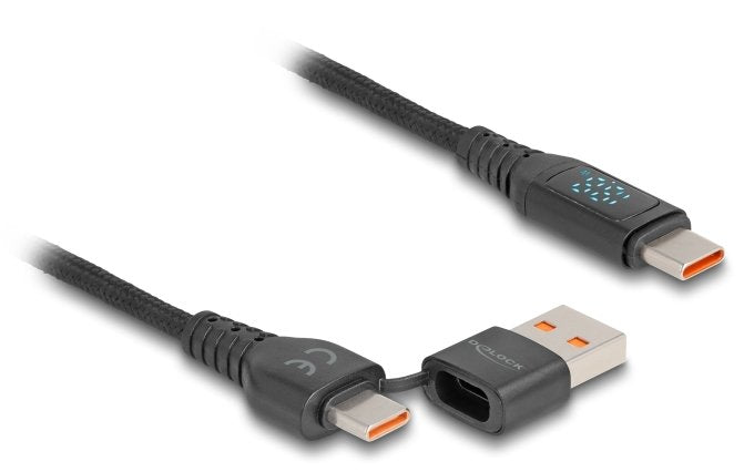 Delock USB 2.0 Cable Charging USB Type-c + USB Typ-a Male a 2M