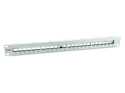 Equip Patchpanel 24X CAT.6A 19 FTP 1HE Keymone Mounting Ws — image 1