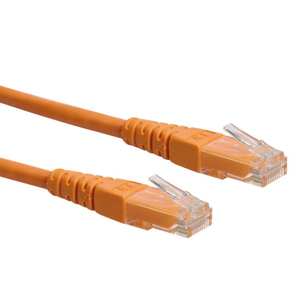 Roline Network Cable KAT.6 Class And UTP Orange 1M