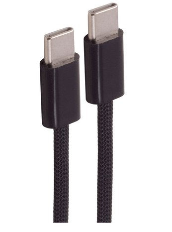 Shiverpeaks USB-C Cable Charging 2.0, 240W, Black Textil, 1M