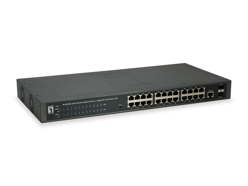 Levelone Switch 24X Ge GEP-2651 2XGSFP 370W 24XPOE +