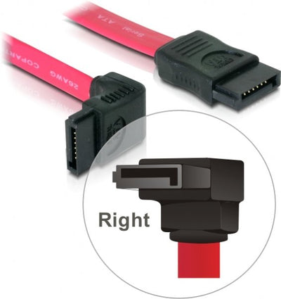 Delock Cable SATA a SATA Acodado 50CM — image 1