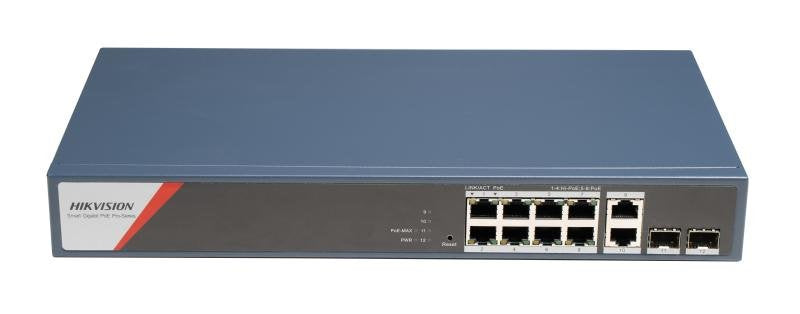 Hikvision Switch DS-3E1512HP-SI-8P2T2F Managed PoE