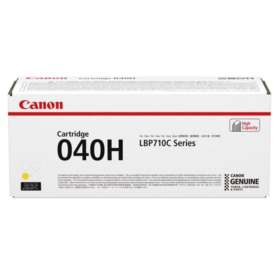 Canon Genuine Toner 040 H Yellow Imageclass LBP712CDN, I-sensys LBP710CX, LBP712CX, Satera LBP712CI