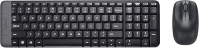 Logitech Keyboard English + Mouse MK220 Wireless Black 920-003161 — image 1