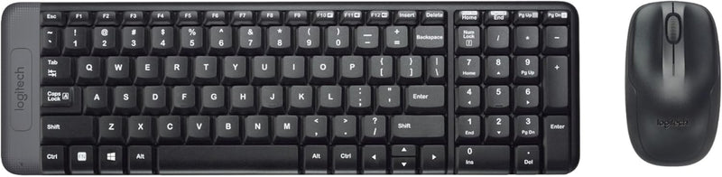 Logitech Keyboard English + Mouse MK220 Wireless Black 920-003161