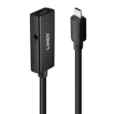 Lindy 43356 Hub Interfaz USB 3.2 Gen 1 (3.1 Gen 1) Type-c 5000 Mbit/S Black — image 1