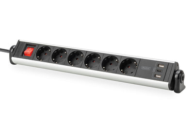 Digitus Power Strip 6 Plugs Office With 3 Conexiones USB — image 1