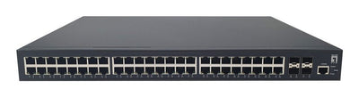 Levelone PoE + Switch 48XGE PoE 4X10GSFP 400W 19 Managed L3 — image 1